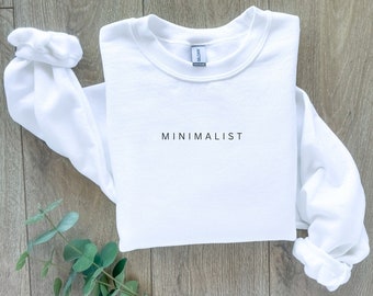 Sweat-shirt minimaliste, Sweat-shirt unisexe Gildan 18000, Sweat-shirt esthétique, Sweat-shirt neutre, Cadeau esthétique, Cozy Soft Loungewear