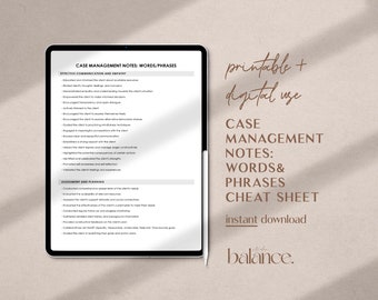 Case-Manager Spickzettel - CM Desktop Referenz - Balancestd