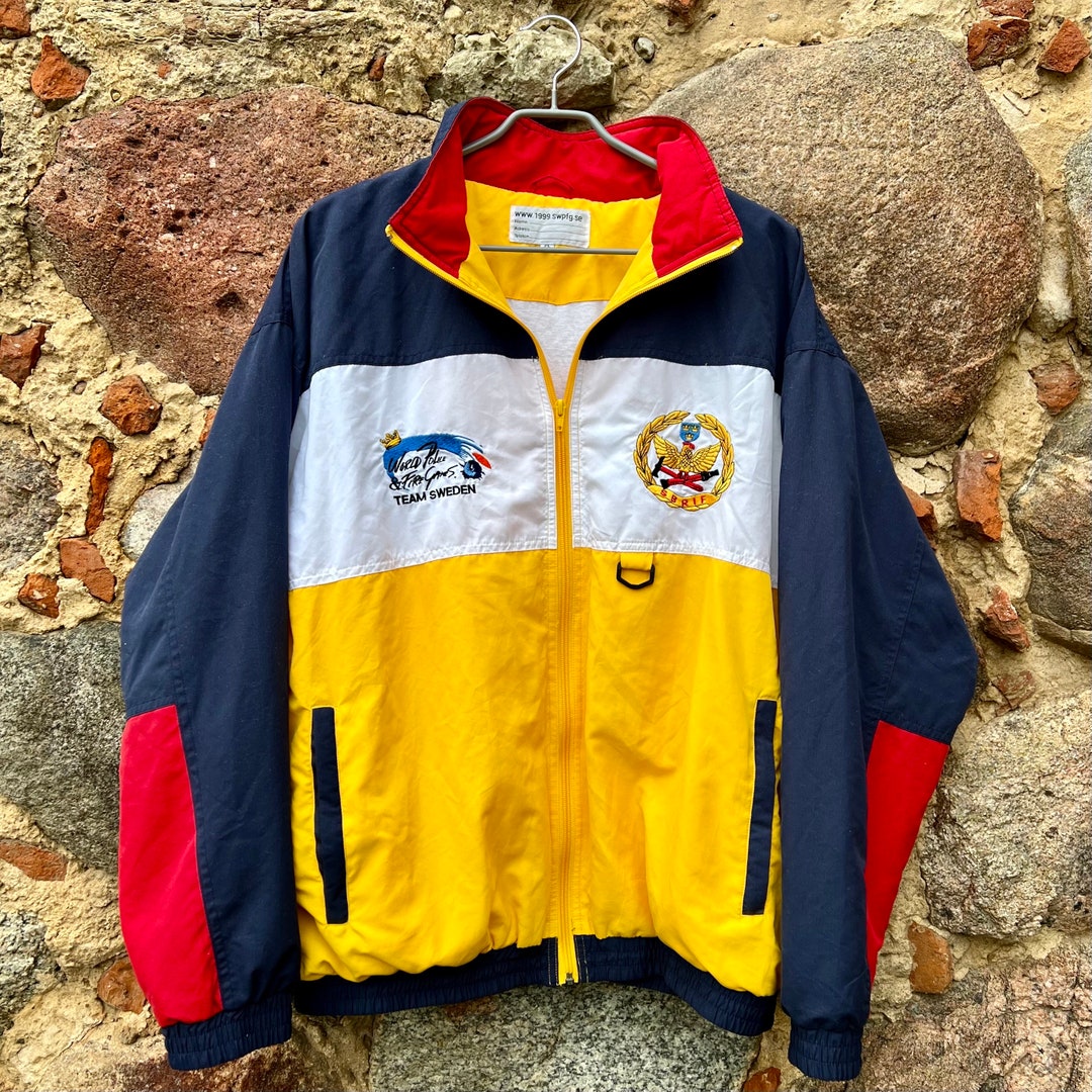 World Police & Fire Games 1999 Track Jacket Zipped Colorblock Etsy