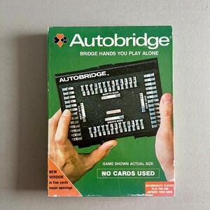 Echte vintage Autobridge-spelmachine van Grimaud: speel je kaarten goed, gemaakt in Frankrijk, 1979, kaartspel, educatief, cool kaartspelercadeau