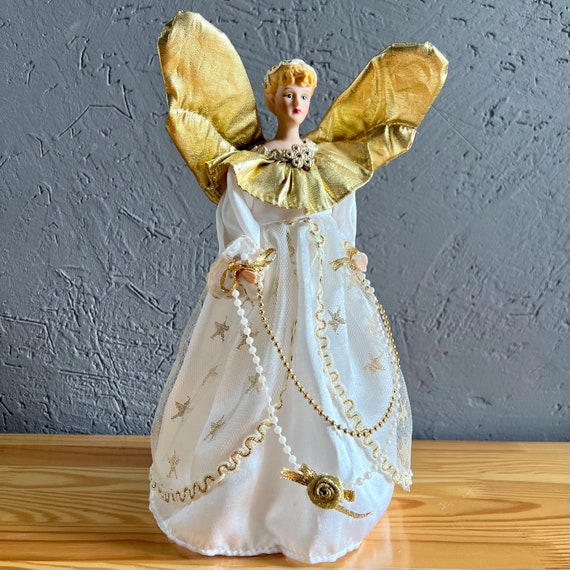 Christmas Tree Top Angel: True Vintage, 1980, Kitsch Decoration