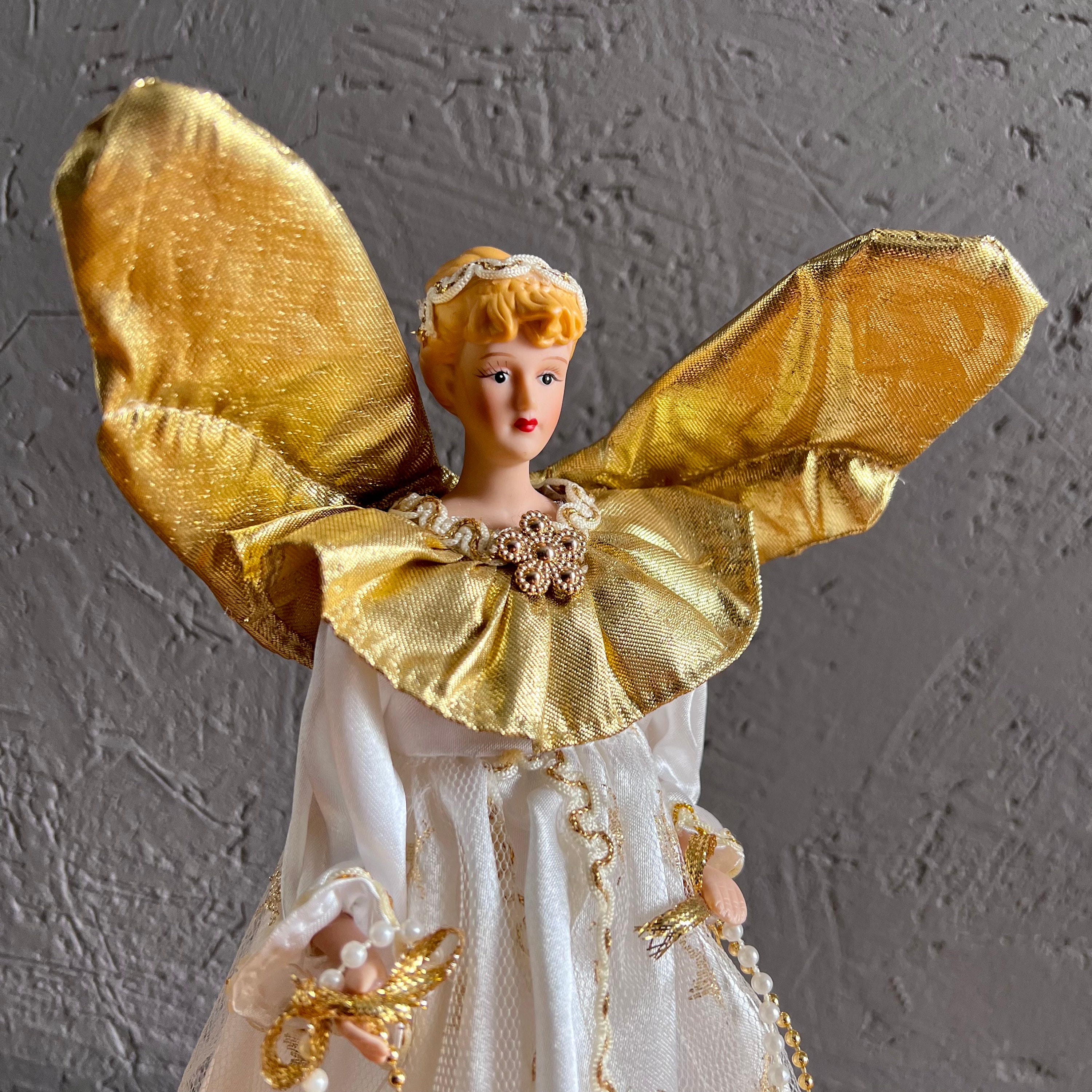 Christmas Tree Top Angel: True Vintage, 1980, Kitsch Decoration