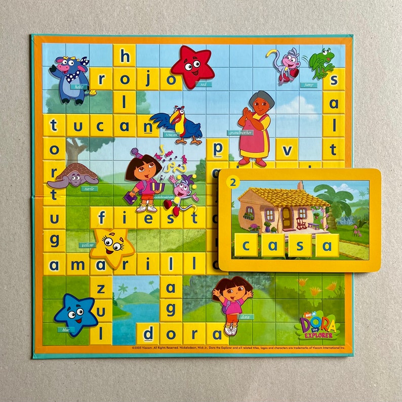 Dora the Explorer SCRABBLE Crossword Board Game: Mattel Games Magic of Dora the Explorer SCRABBLE Crossword Board Game: Mattel Games Magic of