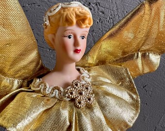 Christmas Tree Top Angel: True Vintage, 1980, Kitsch Decoration