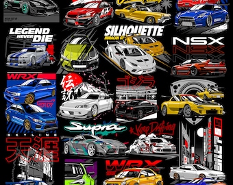 41 Diseños de camisetas de autos Diseños de camisetas de autos V2 Diseños de sublimación de autos Diseños dtf de autos Diseños dtg de autos Diseños de serigrafía de autos Taza de autos