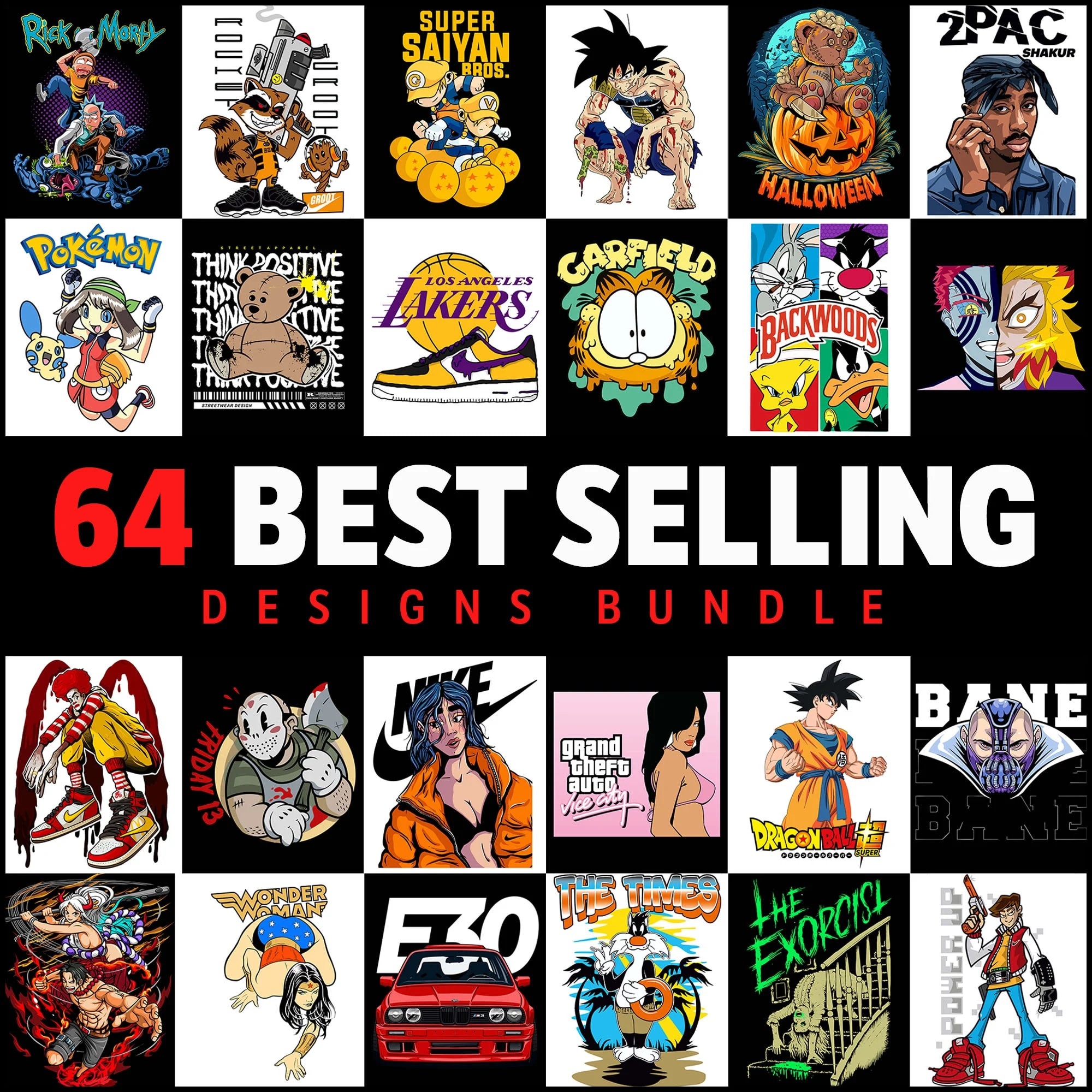 64 Best Selling Designs PNG Tshirt Designs Tshirt Printing