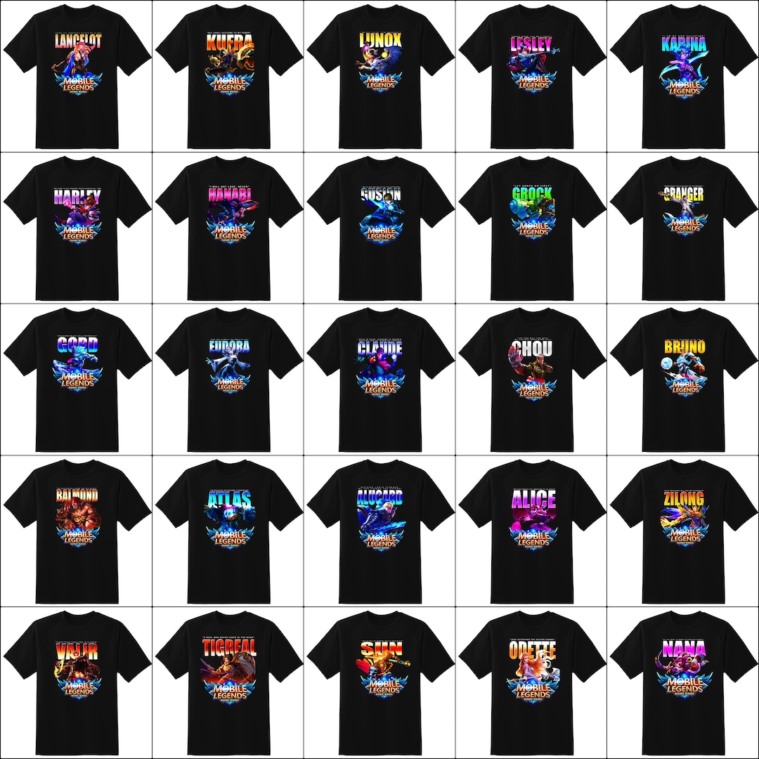 Mobile legends store shirt design