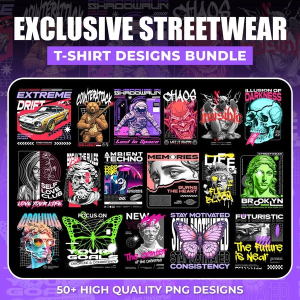 Exclusive Streetwear Designs PNG  Streetwear T-shirt designs  Streetwear dtg designs  Streetwear dtf designs  Streetwear screen-printing png