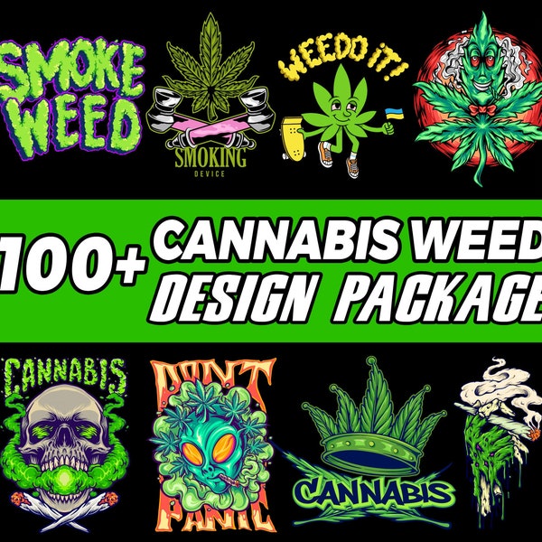 100+ Weed design Bundle - T-shirts DTF DTG & Screenprinting designs