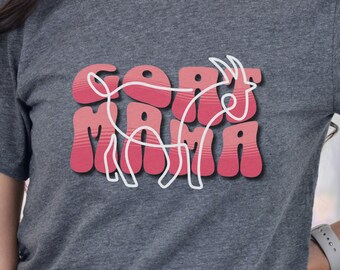 Goat Mama T-Shirt: Retro Farm Mom Tee