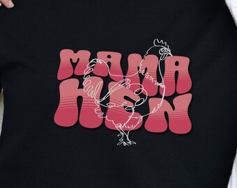 Mama Hen Shirt: Retro Farming Tee, Homesteader Gift