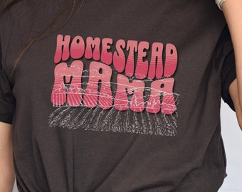 Mama Shirt: Retro Farm Grafik T-Shirt