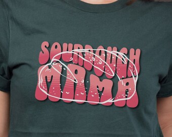 Sauerteig Mama Shirt: Retro Backen Mama Geschenk