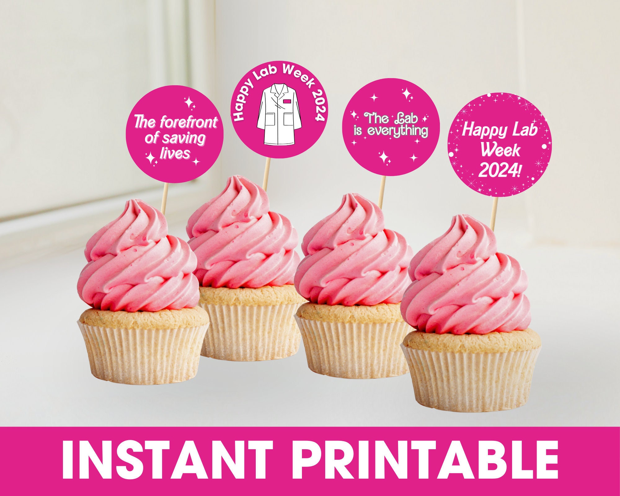 Lab Week Cupcake Toppers - the Lab is Everything *DIGITAL DOWNLOAD ...
