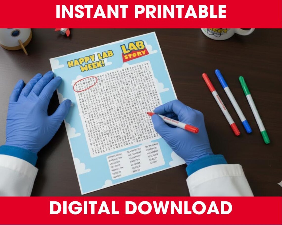 Word Search - LAB STORY: to Infinity & Beyond for Our Patients - Lab ...