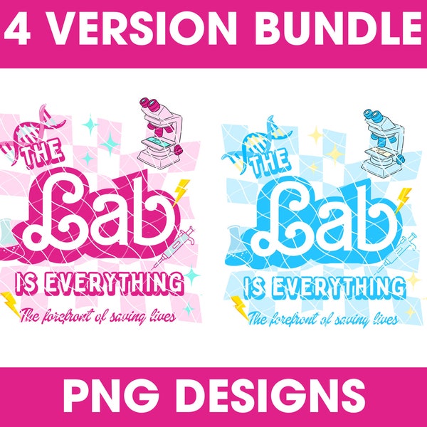 Retro 2 Color The Lab is Everything Lab Week 2024 PNG Bundle ** Digital Download**  ASCP Laboratory csmls lab tech mlt mls mla