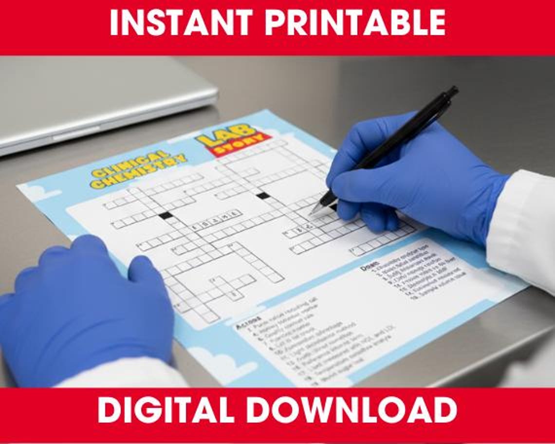 Crossword Puzzle Bundle - Lab Story - Lab Week 2026 | Fun Printable ...