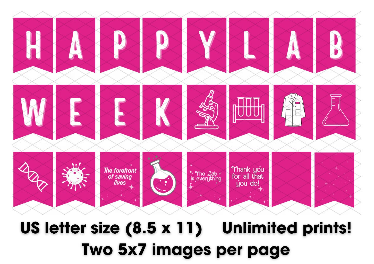 Lab Week Printable Banner *DIGITAL DOWNLOAD* the Lab is Everything ...