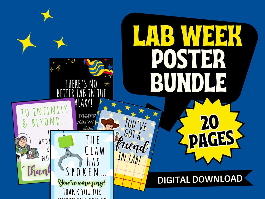 Lab Wall Calendars Lab Story Lab Week Posters 2026 | to Infinity and Beyond Theme ...