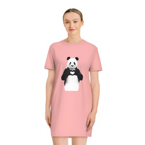Panda t shirt dress deals