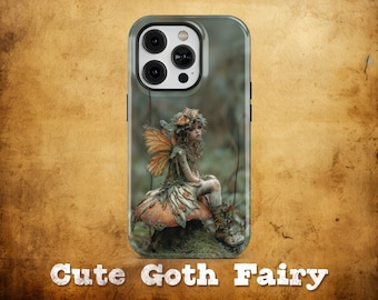Schattig Goth Fairy-telefoonhoesje, Goth-telefoonhoesje, iPhone 15-hoesje, Samsung S23-hoesje, iPhone 14-hoesje, Galaxy S22-hoesje, leuk iPhone-hoesje