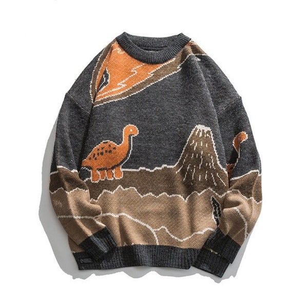 Dinosaur Sweater - Etsy