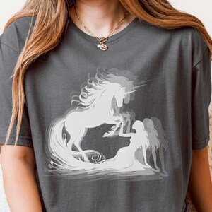 Lady and unicorn shirt, unicorn shirt, unicorn tee, romantic unicorn, beautiful unicorn - fairytale unicorn shirt, vintage unicorn shirt