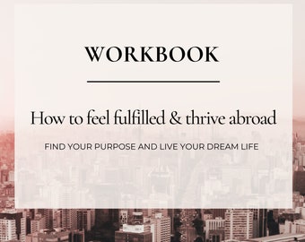 Finding purpose - a self coaching workbook | Digital workbook | Self development course | Set goals and thrive