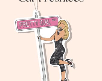 Pretty Girl  Car Air Freshener | Custom Air Freshener | Scented Freshiee | Custom Car Freshener | celebrity