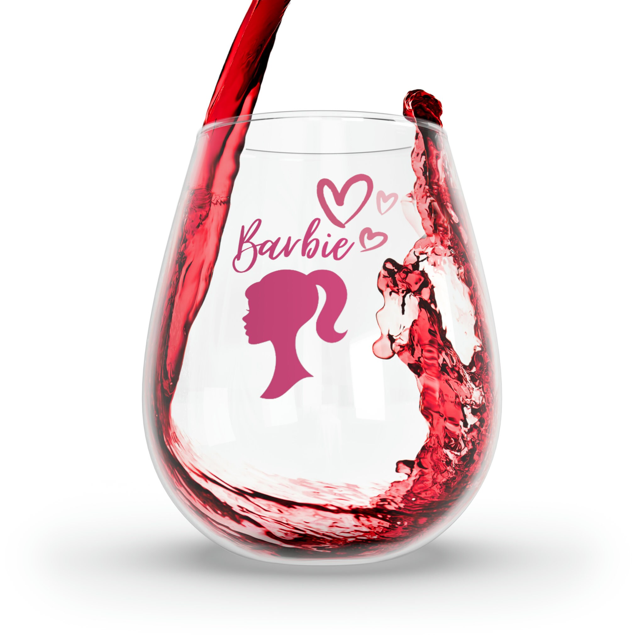 Barbie” Wine Glass  LaHannah's Collection