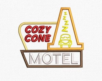 Cozy Cone motel Stickdatei Cars
