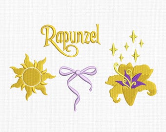 Tangled Rapunzel Signature Autograph DIGITAL Embroidery Machine