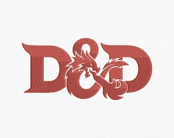 Dungeons and Dragons Embroidery Design D&D Digital Download