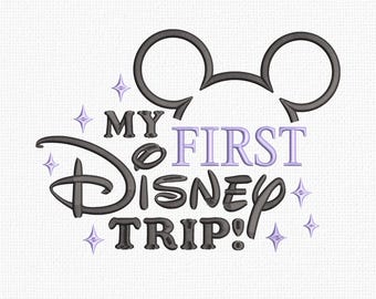 Mijn eerste Disney-reis borduurontwerp Instant borduurwerk downloaden