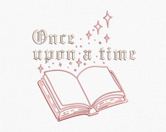 Once Upon A Time Embroidery Design For Hoodies Fairy Tale T Shirt Design