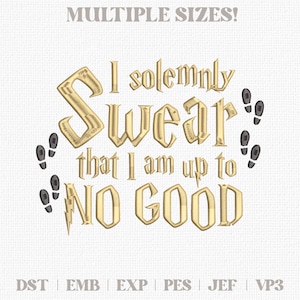 Up to no good Embroidery Design Merauders Map (Digital Download)