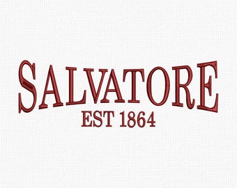 Mystic Falls Salvatore Embroidery Design Instant Download Vampire City Embroidery TVD