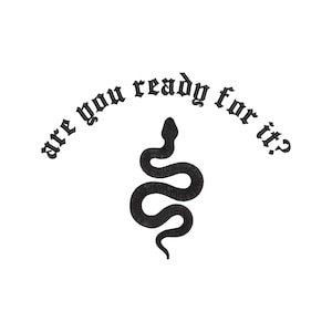 Motif de broderie Swiftie Reputation : visite de l&#39;ère des serpents (téléchargement numérique)
