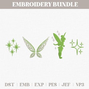 Tinkerbell Embroidery Design Tink Design For Hoodies T Shirts