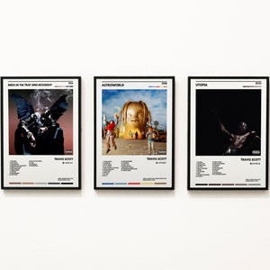 Travis Scott Album Poster Set