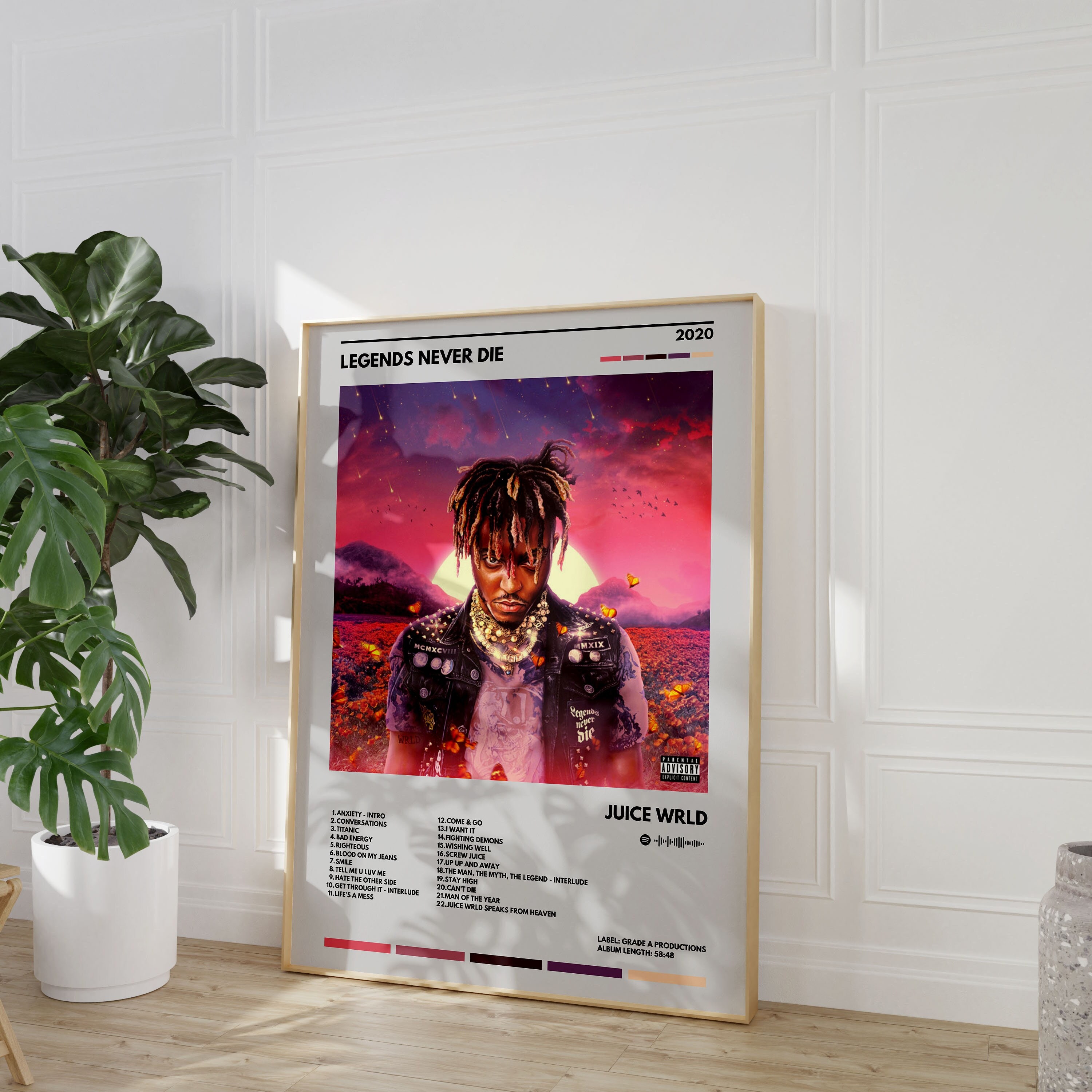 Juice Wrld 'Legends Never Die' Sky Poster