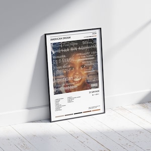21 Savage American Dream Album Poster