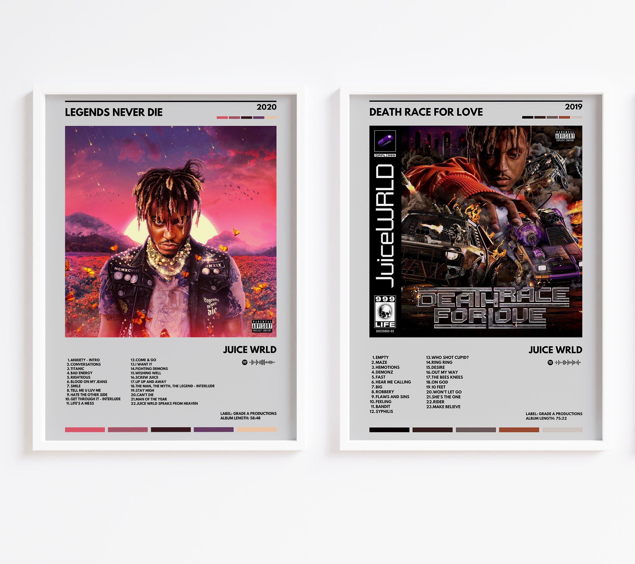 Cheap Juice Wrld Poster, Juice Wrld Album Legends Never Die Poster