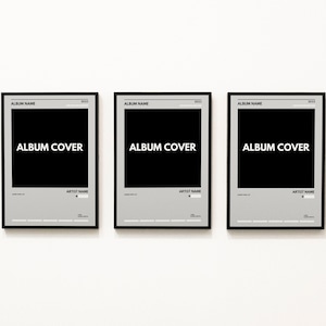 Diseñe a medida su propio juego de carteles de álbum de 3