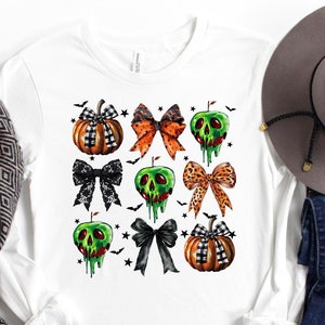 Halloween Coquette Long Sleeve, Halloween Long Sleeve, Halloween Shirt, Cute Chicken Shirt, Fall Long Sleeve Shirt, Matching Halloween Shirt