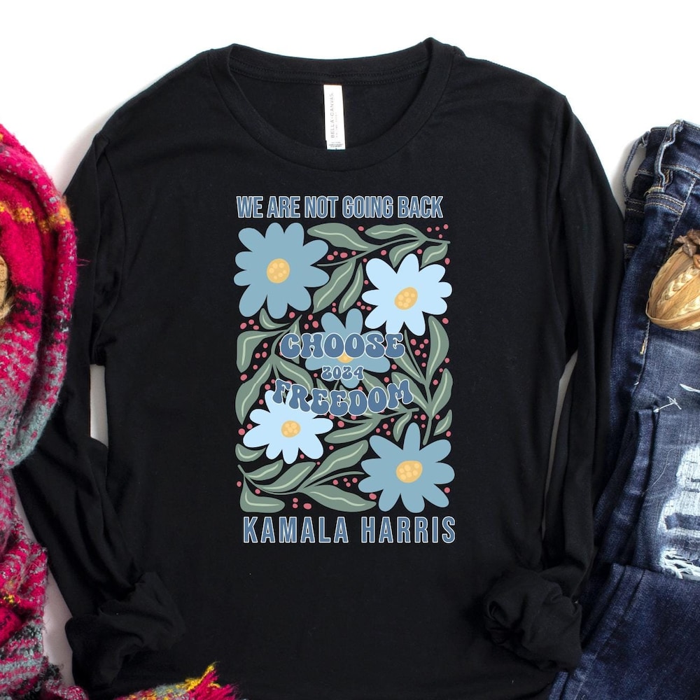 Choose Freedom Long Sleeve, Kamala Harris Long Sleeve Shirt, Kamala Harris Shirt, Election Shirt, Democratic Long Sleeve, Kamala Harris 2024