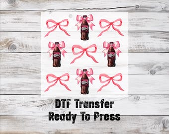 Dr Pepper DTF, Coke Printing, Matching Transfer, Coke Lovers Gift, Ready To Press, Gift For Her