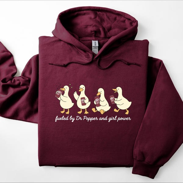Goose Dr Pepper Sweatshirt, Soda Hoodie, Soda Lover Gift, Crewneck Sweater, Gifts For All