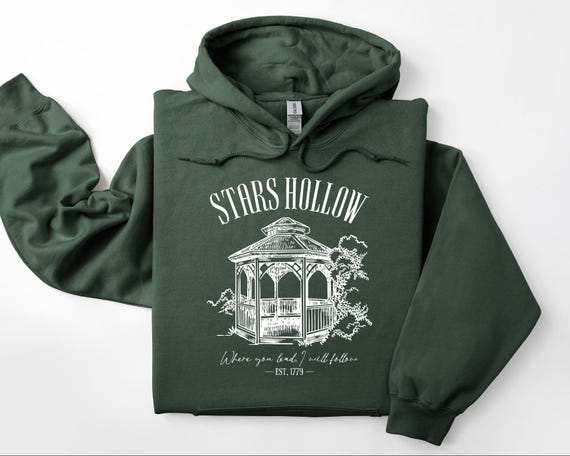 Stars Hollow Hoodie, Vintage Sweatshirt, Nostalgia Sweater, Gift for Her, Cute Fall Hoodie, Autumn Sweatshirt, TV Show Fans, Fall Sweater