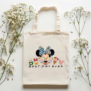Bolsa de Disney personalizada, bolsa de Disneyland a juego, bolsa personalizable, Mickey Mouse, personalizada a juego, bolsa de Disney a juego, Minnie Mouse imagen 2